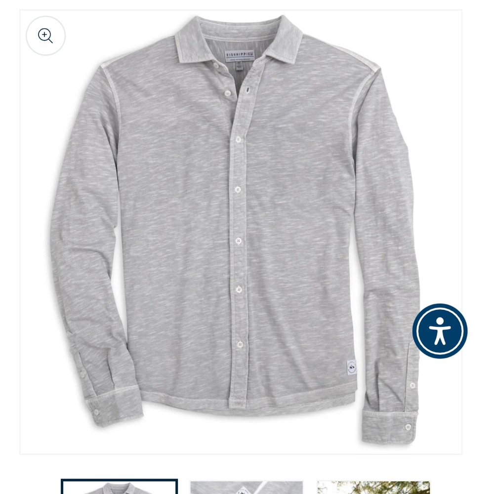 Fish Hippie Men’s Button Down collared shirt NWT